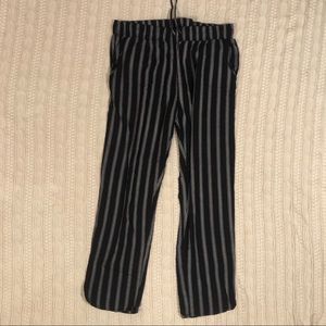 American Eagle Navy Blue & Gray Stripped Pants Lrg